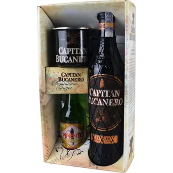 Likér Capitan Bucanero Elixir Dominicano + plechový hrnek a limonáda 0,7 l 34 %