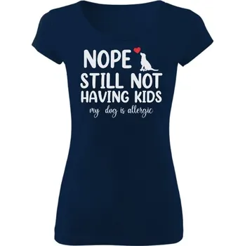 Dámské tričko Tričko s potiskem Ne, radši psa dámské