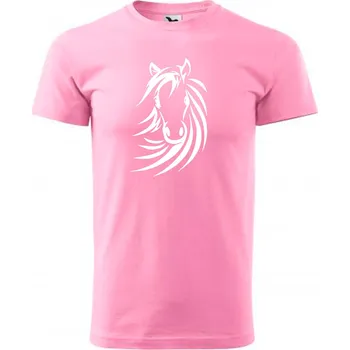 trend-design.cz Dětské tričko s koněm Barva textilu: Růžová, Dětská velikost: 146 cm/10 let