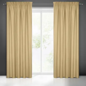 Závěs Dekorační závěs s řasící páskou ADEL béžová 140x270 cm (cena za 1 kus) MyBestHome