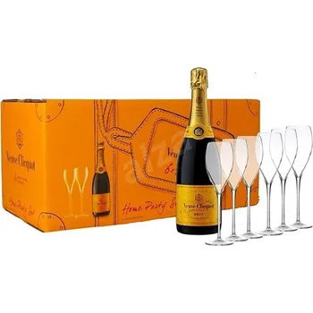 Veuve Clicquot 6x 0,75 l + 6x sklenice