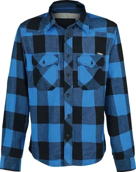 Pánská košile Brandit Checkshirt modrá/černá 3XL
