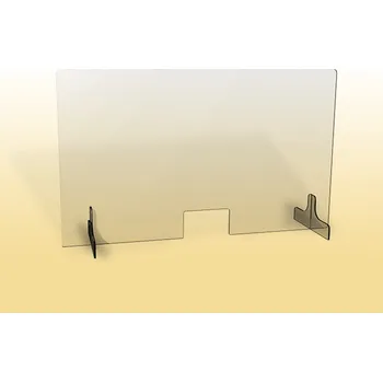 Jídelní stůl Ochranná přepážka / clona na stůl, 100 x 90 cm, vysoký otvor