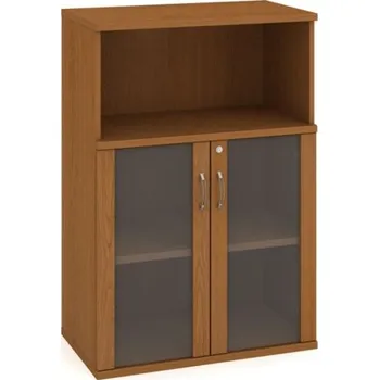 Kancelářský vozík HOBIS kancelářská policová skříň - SZ 3 80 05, zámek Huwill, třešeň + doprava zdarma
