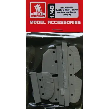 Plastikový model Brengun 1/48 Spitfire MkIX control surfaces - early (AIRF)
