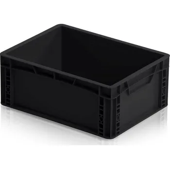 Přepravka na jídlo Plastová ESD Euro přepravka 400x300x170 mm, plný úchyt + doprava zdarma