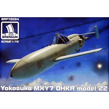 Plastikový model Brengun 1/72 Yokosuka MXY-7 Ohka model 22 (plastic kit)