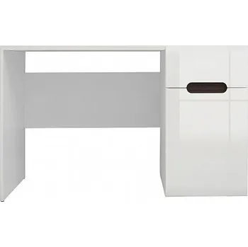 Psací stůl Azteca psací stůl BIU1D1S/8/12 bílá/bílý lesk