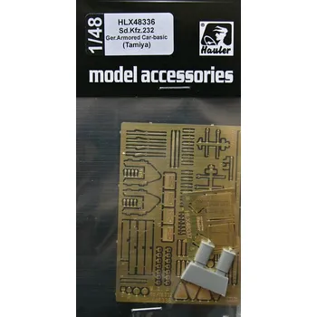 Plastikový model Hauler 1/48 Sd.Kfz.232 Ger.Armored Car - basic set (TAM)