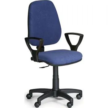 Kovo Praktik Kancelářská židle COMFORT s područkami, modrá + doprava zdarma