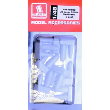 Plastikový model Brengun 1/48 US bomb 500-lb AN-M64A1 (8 pcs.)