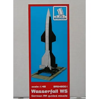 Plastikový model Brengun 1/48 Wasserfall W5 German AA guided missile