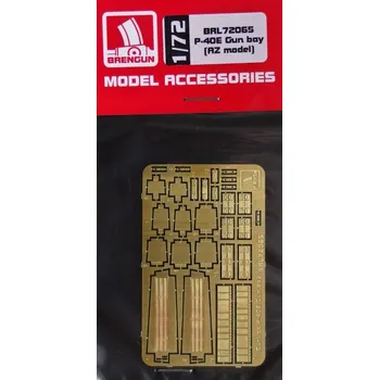 Plastikový model Brengun 1/72 P-40E Gun bay - PE set (AZ MODEL)