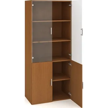 Kancelářský vozík HOBIS skříň policová dvéřová - D 5 80 09, třešeň + doprava zdarma