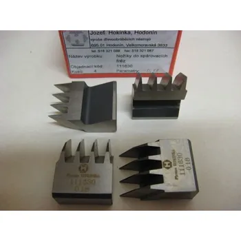 Kuchyňský nůž Sada nožů do spárovacích fréz 111630 parametr: -0,18 HOKINKA