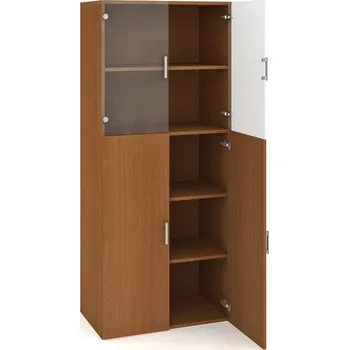 Kancelářský vozík HOBIS skíň policová dveřová - D 5 80 08, třešeň + doprava zdarma