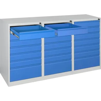 Rudeta Zásuvková dílenská skříň PROFI 21 zásuvek