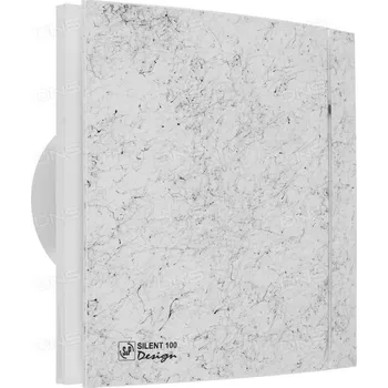 Domácí ventilátor Soler & Palau SILENT 100 CRZ DESIGN Marble White 4C tichý axiální ventilátor s časovým doběhem