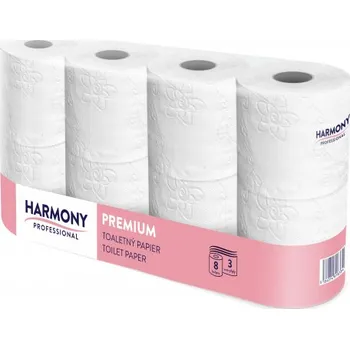 Toaletní papír Harmony Toaletní papír Professional 3vr., celulóza, bílý 80%, 56x29,5 m TP96X116.7WC