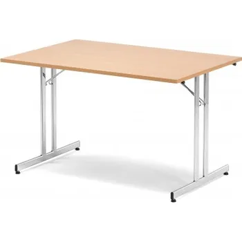 Jídelní stůl AJprodukty Skládací kongresový stůl Emily, 1200x800 mm, buk, chrom 143391