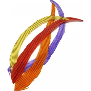 Strakaté kohoutí ocasní peří Veniard Barred Cock Tails zelená