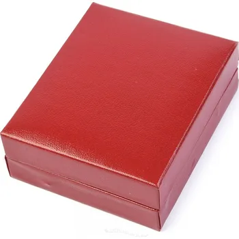 Dárková krabička Dárková koženková krabička červená 8.2 x 6.9cm