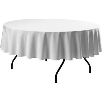ubrus DENA Ubrus na kulaté stoly, ∅ 220 cm, 100% PE, 170 g/m2, bílý 000810_V