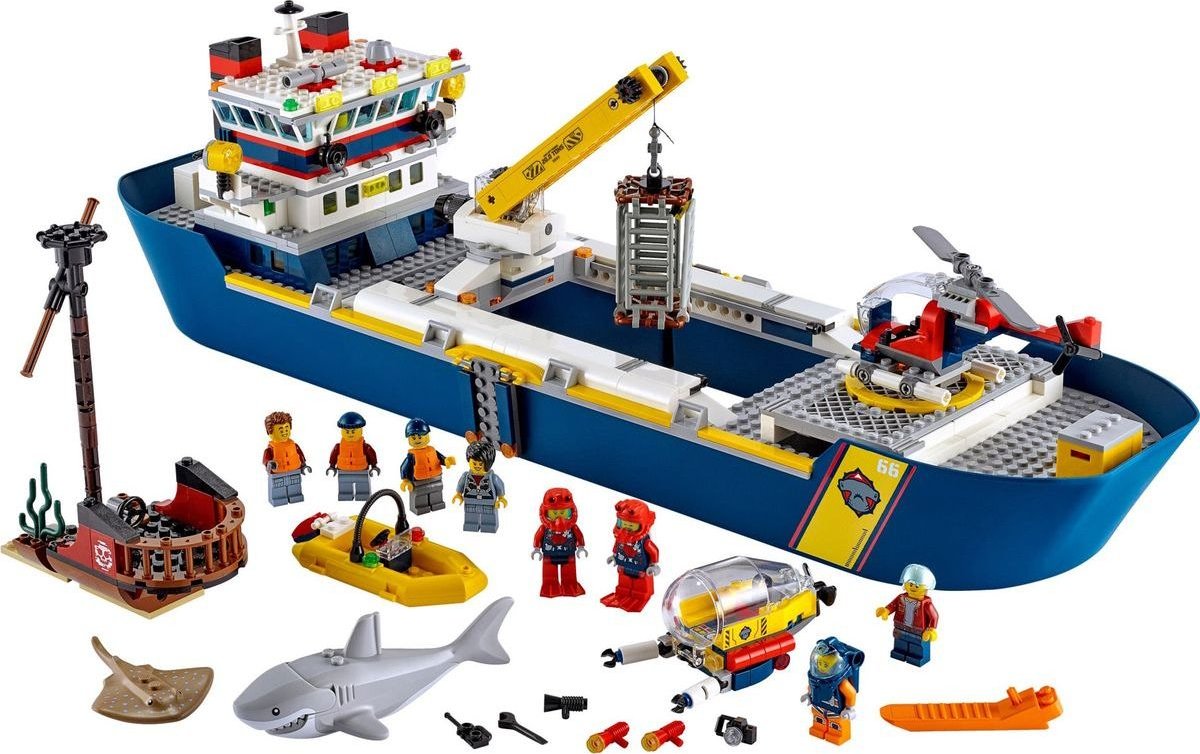 foto Stavebnice LEGO LEGO City 60266 Oceánská průzkumná loď