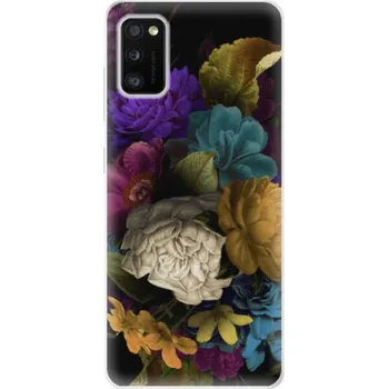 Pouzdro na mobilní telefon Odolné silikonové pouzdro iSaprio - Dark Flowers - Samsung Galaxy A41