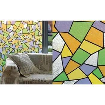 Okenní dekorace PATIFIX | samolepicí okenní fólie na sklo 11-2215 | šíře 45 cm | BAREVNÉ ORNAMENTY + Samolepicí tapeta barevné ornamenty na okno a sklo (metráž) PATIFIX 11-2215 v šíři 45 cm