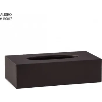Úložný box ALISEO Kožený držák ubrousků 252 x 70 x 137 mm The Londoner Tradition, hnědošedý 190017