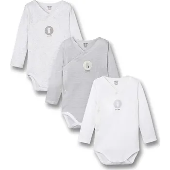 Kojenecký body Obaïbi Kojenecké body bílé a šedé sada 3 kusů Velikost: 53
