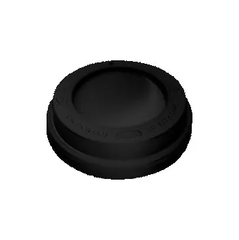 Jednorázové nádobí SAHM Víčko vypouklé černé pro papírové kelímky průměr 90 mm - 100ks/bal 100020094