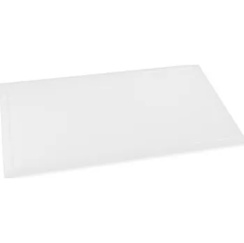 Kuchyňské prkénko SAHM Deska krájecí s drážkou 53x32,5x2 cm bílá 100013643