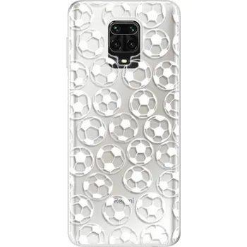 Pouzdro na mobilní telefon Odolné silikonové pouzdro iSaprio - Football pattern - white - Xiaomi Redmi Note 9 Pro / Note 9S
