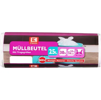 Přípravek na praní K-Classic - PYTLE na ODPADKY 25L s RUKOJETÍ 30ks - Německo!
