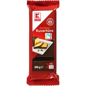 K-CLASSIC ČOKOLÁDA NA VAŘENÍ HOŘKÁ 200g NĚMECKO!