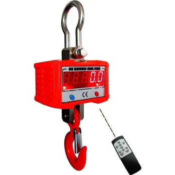 Průmyslová váha LESAK ZEV-SL-1000, 1t/500g Závěsná jeřábová váha s dálkovým ovládáním