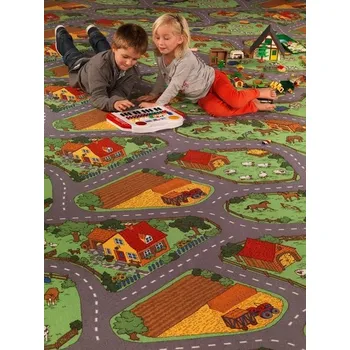 Koberec Dětský koberec FARM šíře 4m, Šíře role Šíře role 4m