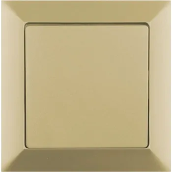 Stavebniny Timex Vypínač OPUS premium č.6 šampaň - kompletní