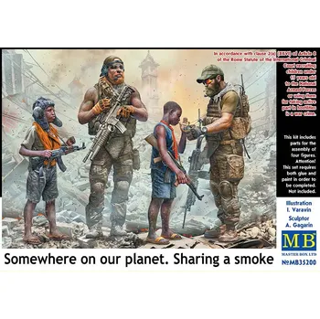 Plastikový model Master Box 1/35 Sharing a smoke (Somewhere on our planet)