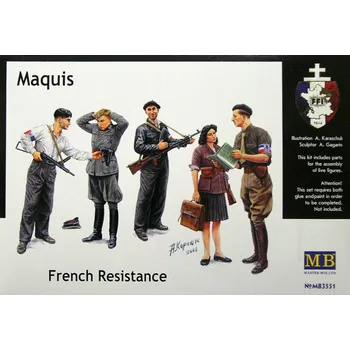 Plastikový model Master Box 1/35 French Resistance (5 fig.)