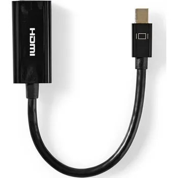 Video kabel Nedis Mini DisplayPort – HDMI™ Kabel s Adaptérem | Mini DisplayPort Zástrčka | HDMI™ Výstup | 0,2 m | Černý