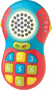 Hračka pro nejmenší Playgro Dětský telefon modrý/červený