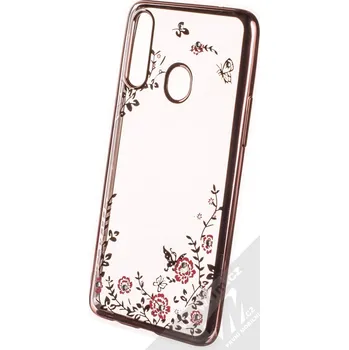 Pouzdro na mobilní telefon Forcell Diamond TPU ochranný kryt pro Samsung Galaxy A20s růžově zlatá (rose gold)