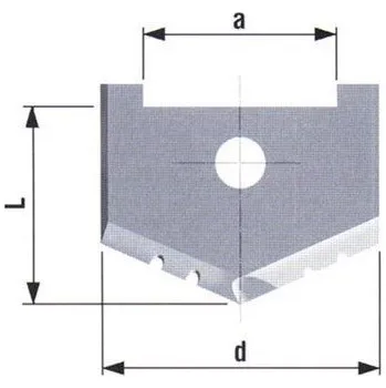 Příslušenství k nářadí Břitová destička kopinatého vrtáku 65 CSN 220750