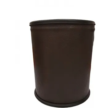 Odpadkový koš Caretrade Pokojový koš celokovový s koženkou 18l