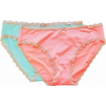 Dámské spodní prádlo Agio Milano Agio TG-S29 2ks dámské kalhotky Barva: tyrkysová, Velikost: M