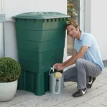 Plastová nádrž na dešťovou vodu Rhin 300 zelená