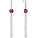 Náušnice růžové se Swarovski Elements Ballena KC1122SS29F Fuchsia